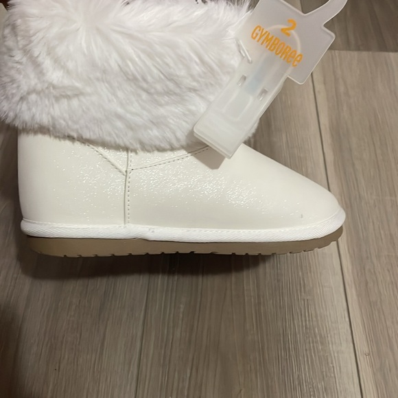 Gymboree White Glitter boots Size 2 - Picture 11 of 12
